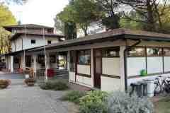 Kemping kijárat és recepció