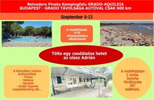 Mobilházas Nyaralás - 2025 Szeptember 6-13