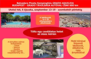 Lakókocsis Nyaralás - 2025 Szeptember 13-19